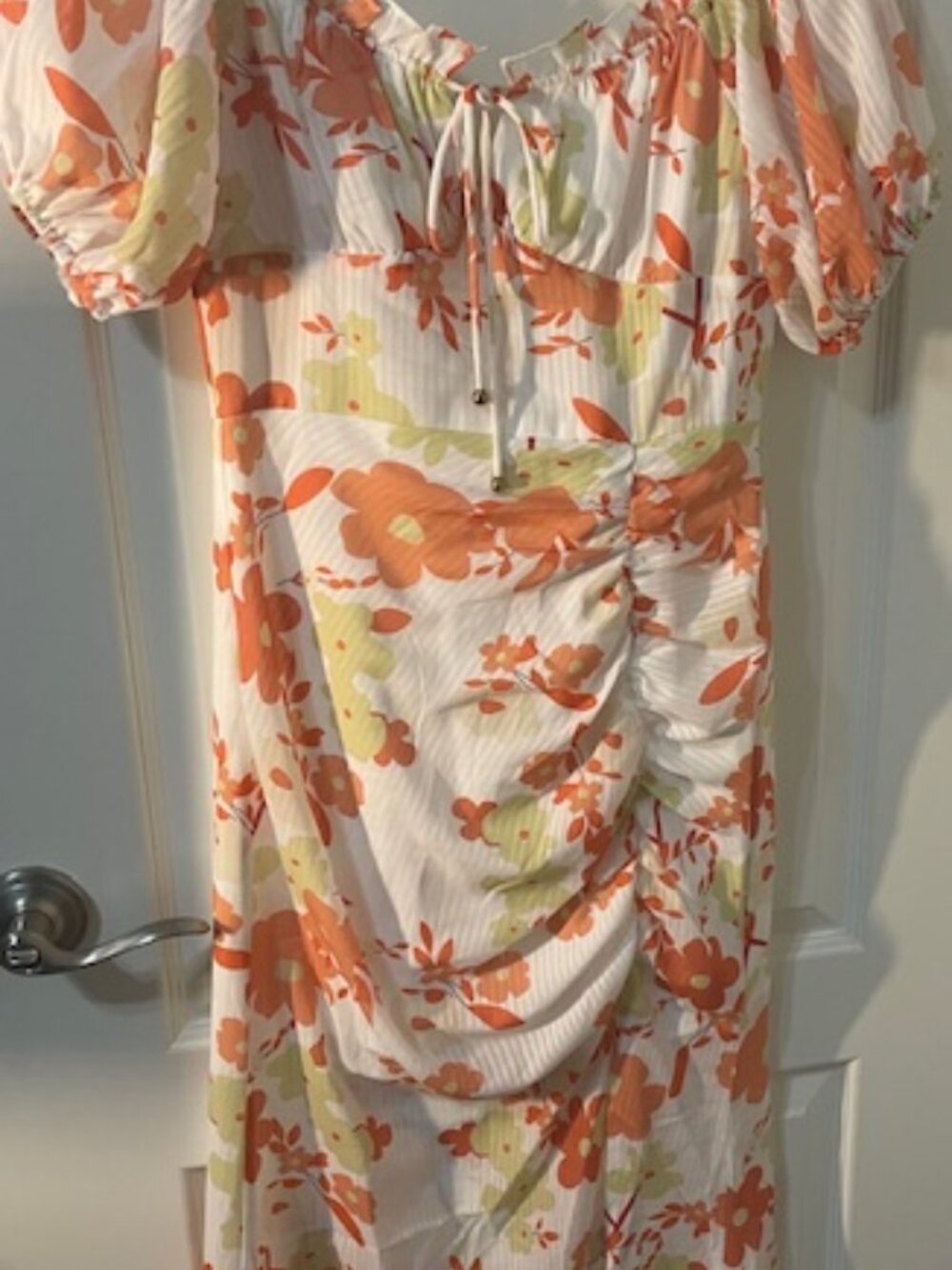 NWT Selfie Leslie Floral Midi Dress with side slit - Small